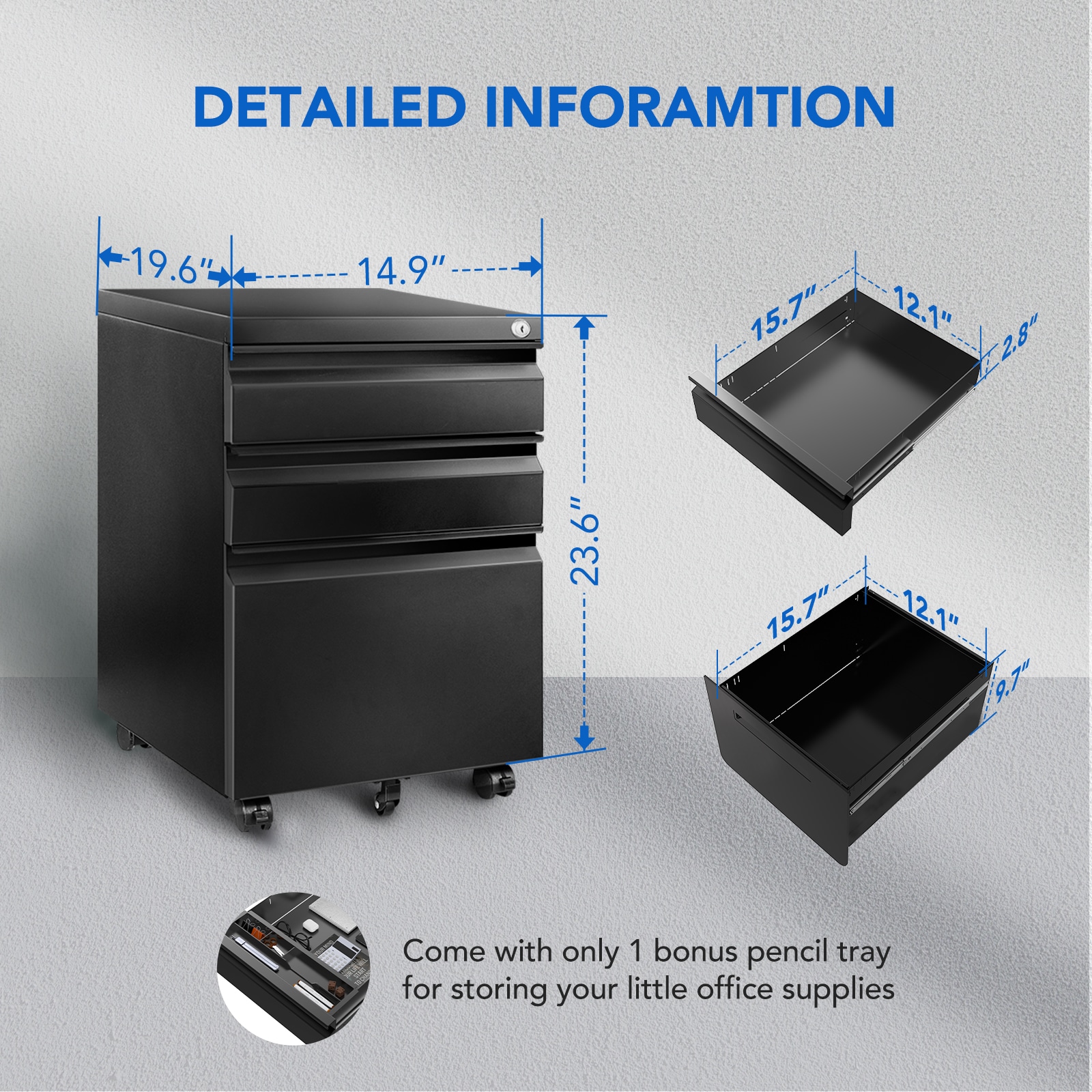 Mobile File Cabinet 026 | Flexispot